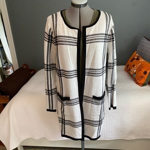 Elle Window Pane Cardigan (L)